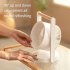 Mini Desk Fan  90   Rotate Table Fan  Quiet Operation Table Fan With Wooden Handle  LED Night Light  5 Speeds Strong Air  LED Battery Level Display Dark Gray