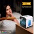 Mini Desktop Air Conditioning Cooler Home Office Bedroom Air Cooler Ice Cube Quick Air Conditioner white