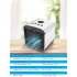 Mini Desktop Air Conditioning Cooler Home Office Bedroom Air Cooler Ice Cube Quick Air Conditioner white