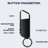 Mini Dictaphone Noise Reduction Audio Recorder Voice activated Recording Pen Portable Hook Keychain Meeting Recorder For Class Student 32GB