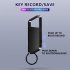 Mini Dictaphone Noise Reduction Audio Recorder Voice activated Recording Pen Portable Hook Keychain Meeting Recorder For Class Student 16GB