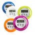 Mini Digital Alarm Clock Round LCD Digital Kitchen green