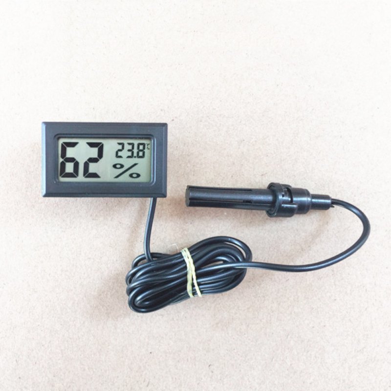 Mini Digital LCD Thermometer Hygrometer Humidity Temperature High Quality -50Celsius to 70Celsius 10% RH to 99% RH black