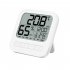 Mini Digital Thermometer Hygrometer Alarm Clock LCD Display Battery Powered For Home Office Restaurants Bars Cafe White