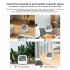 Mini Digital Thermometer Hygrometer Alarm Clock LCD Display Battery Powered For Home Office Restaurants Bars Cafe White
