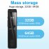 Mini Digital Voice Recorder Dynamic Noise Reduction Recording Device Rechargeable Portable Voice Recorder 32GB