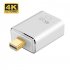 Mini Display Port to HDMI VGA Converter Adapter Lightning DP Cable for MacBook Air 13 Surface Pro 4 Silver