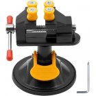 Mini Drill Press Vice With Suction Cup, 360 Rotatable Adjustable Table Vise, Table Bench Vice Clip On Tool For Jewelry Nuclear DIY Craft Sculpture Black - suction cup