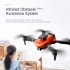 Mini Drone 4k HD Dual Camera Fpv RC  Drone Obstacle Avoidance Helicopter Folding Quadcopte Toys Black 3 Batteries
