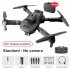Mini Drone 4k HD Dual Camera Fpv RC  Drone Obstacle Avoidance Helicopter Folding Quadcopte Toys Black 3 Batteries