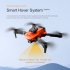 Mini Drone 4k HD Dual Camera Fpv RC  Drone Obstacle Avoidance Helicopter Folding Quadcopte Toys Black 3 Batteries
