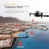 Mini Drone 4k HD Dual Camera Fpv RC  Drone Obstacle Avoidance Helicopter Folding Quadcopte Toys Black 3 Batteries