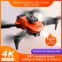 Mini Drone 4k HD Dual Camera Fpv RC  Drone Obstacle Avoidance Helicopter Folding Quadcopte Toys Black 3 Batteries