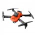 Mini Drone 4k HD Dual Camera Fpv RC Drone Obstacle Avoidance Helicopter Folding Quadcopte Toys Orange 3 Batteries
