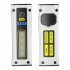 Mini Dual Light Source Flashlight Type C Fast Charging Working Light Emergency Torch Grey