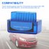Mini ELM327 OBDII Car Auto Diagnostic Scanner Code Reader V3 0 OBD2 Professional Scan Tool Compatible For Android Windows PC blue