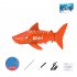 Mini Electric Shark Remote Control Boat Bionic Fish Submersible Infrared Control Summer Water Toy Orange