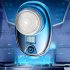 Mini Electric Shaver With High Power Motor Brushless Motor Digital Display Screen Ideal Gift For Men Male 4 Pcs Kit gradient blue