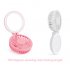 Mini Fan Portable Night Light Beauty USB Charging Handheld LED Fill Lights Makeup Mirror Fan Pink 84   110   40mm