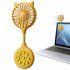 Mini Fan USB Rechargeable Portable Suction Cup Folding Fan Personal Outdoors Little Fan For Outdoor Indoor Office Travel yellow