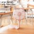 Mini Fan USB Rechargeable Portable Suction Cup Folding Fan Personal Outdoors Little Fan For Outdoor Indoor Office Travel White