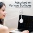 Mini Fan USB Rechargeable Portable Suction Cup Folding Fan Personal Outdoors Little Fan For Outdoor Indoor Office Travel White