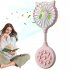 Mini Fan USB Rechargeable Portable Suction Cup Folding Fan Personal Outdoors Little Fan For Outdoor Indoor Office Travel pink