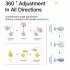 Mini Fan USB Rechargeable Portable Suction Cup Folding Fan Personal Outdoors Little Fan For Outdoor Indoor Office Travel pink