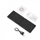 Mini Foldable Wireless Bluetooth Keyboard for ipad Iphone Macbook PC Computer Android Tablet  black