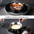 Mini Frying Pan Nonstick Skillet With Wooden Handle Stainless Steel Uncoated Fry Pan Induction 16CM
