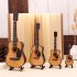 Mini Full Angle Folk Guitar Guitar Miniature Model Wooden Mini Musical Instrument Model Collection M  16CM Acoustic guitar full angle