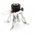 Mini Gas Stove Portable Foldable Aluminum Alloy Gas Furnace Outdoor Picnic Cooking Camping Supplies AT6312 red ignition