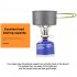 Mini Gas Stove Portable Foldable Aluminum Alloy Gas Furnace Outdoor Picnic Cooking Camping Supplies AT6312 red ignition
