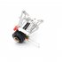 Mini Gas Stove Portable Foldable Aluminum Alloy Gas Furnace Outdoor Picnic Cooking Camping Supplies AT6312 red ignition