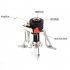 Mini Gas Stove Portable Foldable Aluminum Alloy Gas Furnace Outdoor Picnic Cooking Camping Supplies AT6312 red ignition