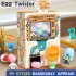 Mini Gashapon Machine Funny Cartoon Animal Doll Figures Capsule Vending Machine Dispenser For Kids Gifts Cartoon  with 12 gashapons 