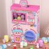 Mini Gashapon Machine Funny Cartoon Animal Doll Figures Capsule Vending Machine Dispenser For Kids Gifts Cartoon  with 12 gashapons 