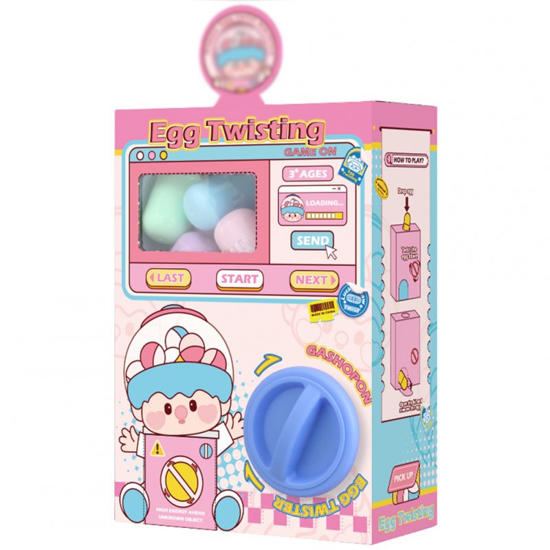 Mini Gashapon Machine Funny Cartoon Animal Doll Figures Capsule Vending Machine Dispenser For Kids Gifts Cartoon (with 12 gashapons)