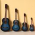 Mini Guitar Miniature Model Classical Guitar Miniature Wooden Mini Musical Instrument Model Collection S  10cm Classical guitar blue