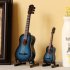 Mini Guitar Miniature Model Classical Guitar Miniature Wooden Mini Musical Instrument Model Collection XL  25cm Classical guitar blue