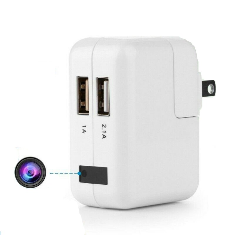 Mini HD 1080P Camera Adapter Wall Wireless Camcorder USB Charger
