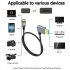 Mini HD Multimedia Interface To HD Multimedia Interface Cable Adapter 8K High Speed HD Thin Cable Right Angle Male To Male Cord For Tablet Graphics Video Card r