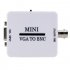 Mini HD VGA to BNC Video Converter Box Composite VGA to BNC Adapter Conversor Digital Switcher Box for HDTV Monitor white