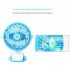Mini Handheld Clip On Fan Portable Usb Rechargeable 720 Degree Rotation Quiet Desk Fan For Home School black
