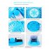 Mini Handheld Clip On Fan Portable Usb Rechargeable 720 Degree Rotation Quiet Desk Fan For Home School black