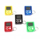 Mini Handheld Electronic Tetris Game Machine Pocket Stress Relief Toy Keychain Random Color Transparent 5 colors random