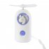 Mini Handheld Fan Cartoon Portable USB Charging with Night Light for Home Office Travel B white 11   4 7cm