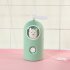 Mini Handheld Fan Cartoon Portable USB Charging with Night Light for Home Office Travel B green 11   4 7cm