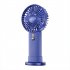 Mini Handheld Fan Led Display Usb Charging Portable Large Wind Small Fan For Summer Outdoor Sport Starry Blue  2000mA 