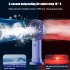 Mini Handheld Fan Led Display Usb Charging Portable Large Wind Small Fan For Summer Outdoor Sport Pearl White  4000mA 